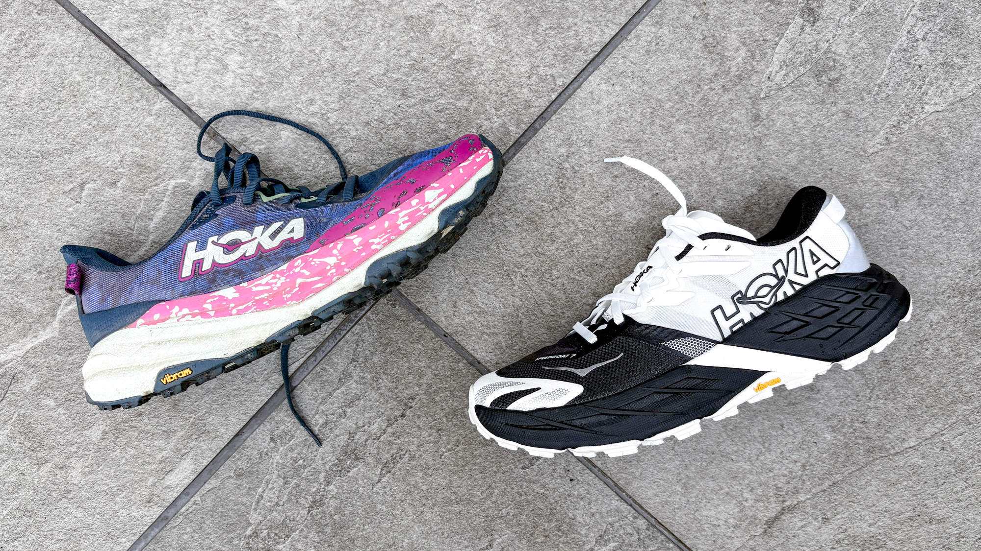 Hoka Speedgoat 6 and Hoka Speedgoat 7