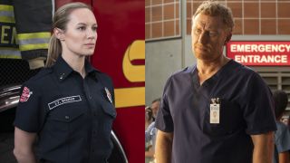 Danielle Savre on Station 19 and Kevin McKidd on Grey's Anatomy.