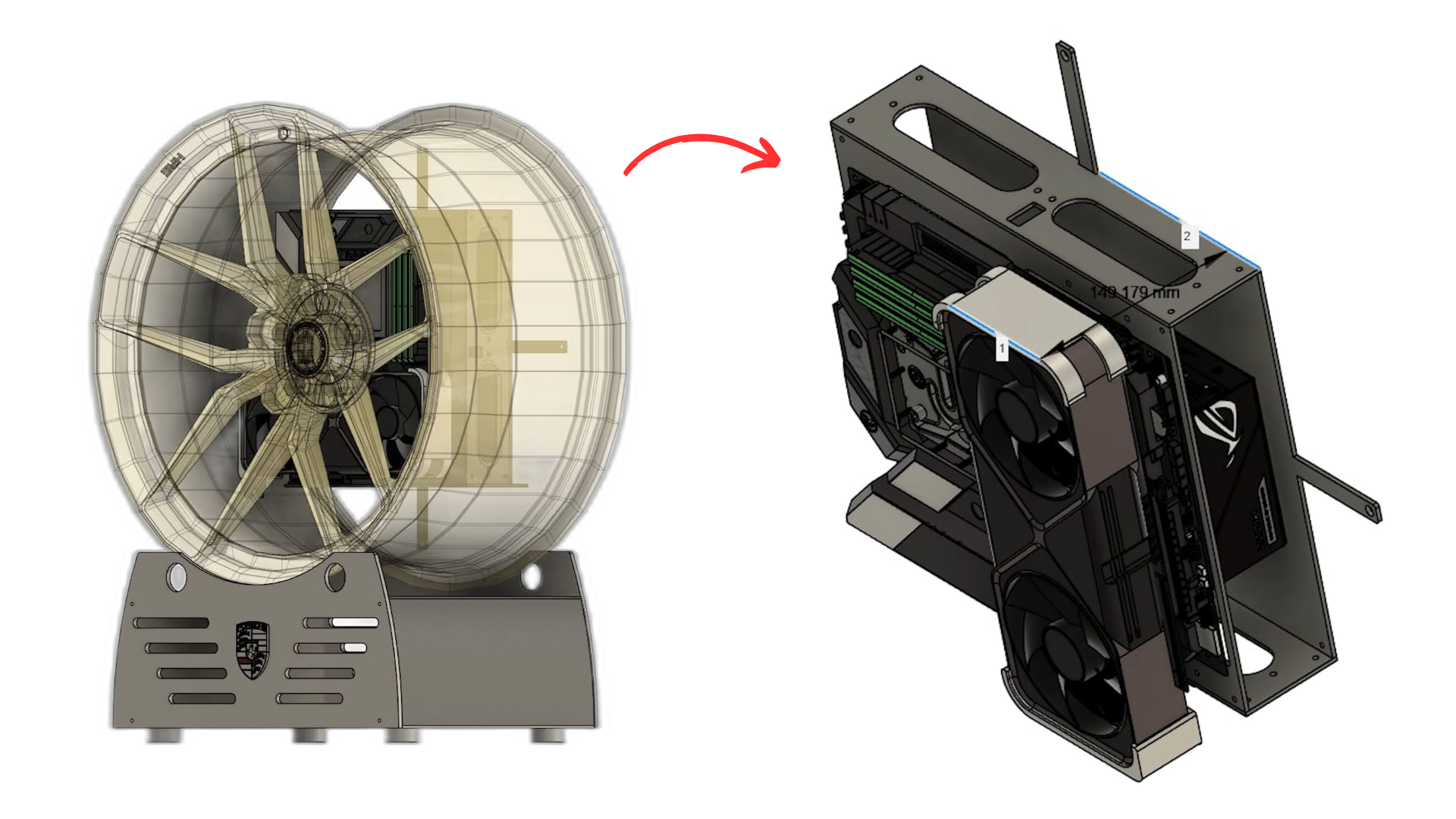 Porsche Wheel PC from JCustom &amp;amp; GeForce Garage