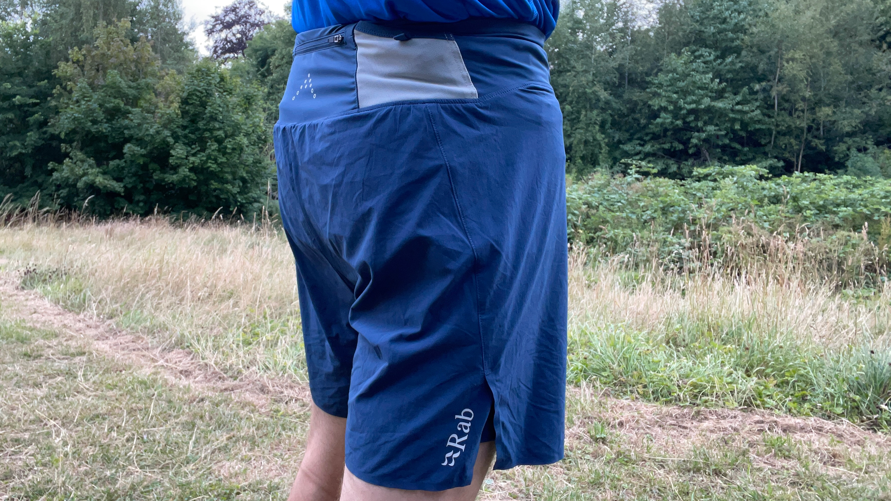 The back of the Rab Talus shorts