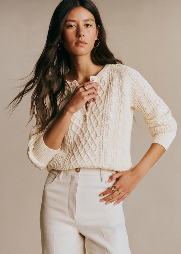 Bree Jumper - Cream - Organic Cotton - Organic Textile - S&amp;eacute;zane