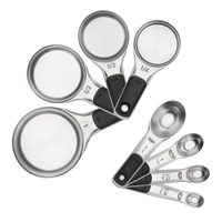 Stainless Steel Measuring Cups and Spoons Set: $30 @ Home Depot