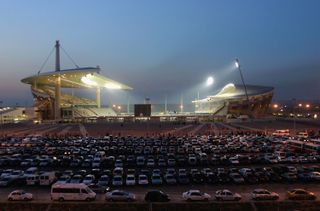 General view of the Ataturk Olympic Stadium in Istanbul during the Turkish cup final between Galatasaray and Fenerbahce in May 2005.