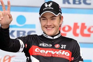 Heinrich Haussler (Cervelo Test Team) was content with second after recent knee issues.
