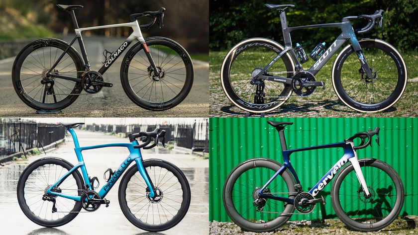 A selection of four road bikes from the best bike brands