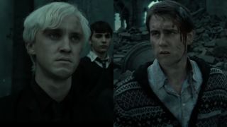 Tom Felton and Matthew Lewis in Harry Potter and the Deathly Hallows Part 2