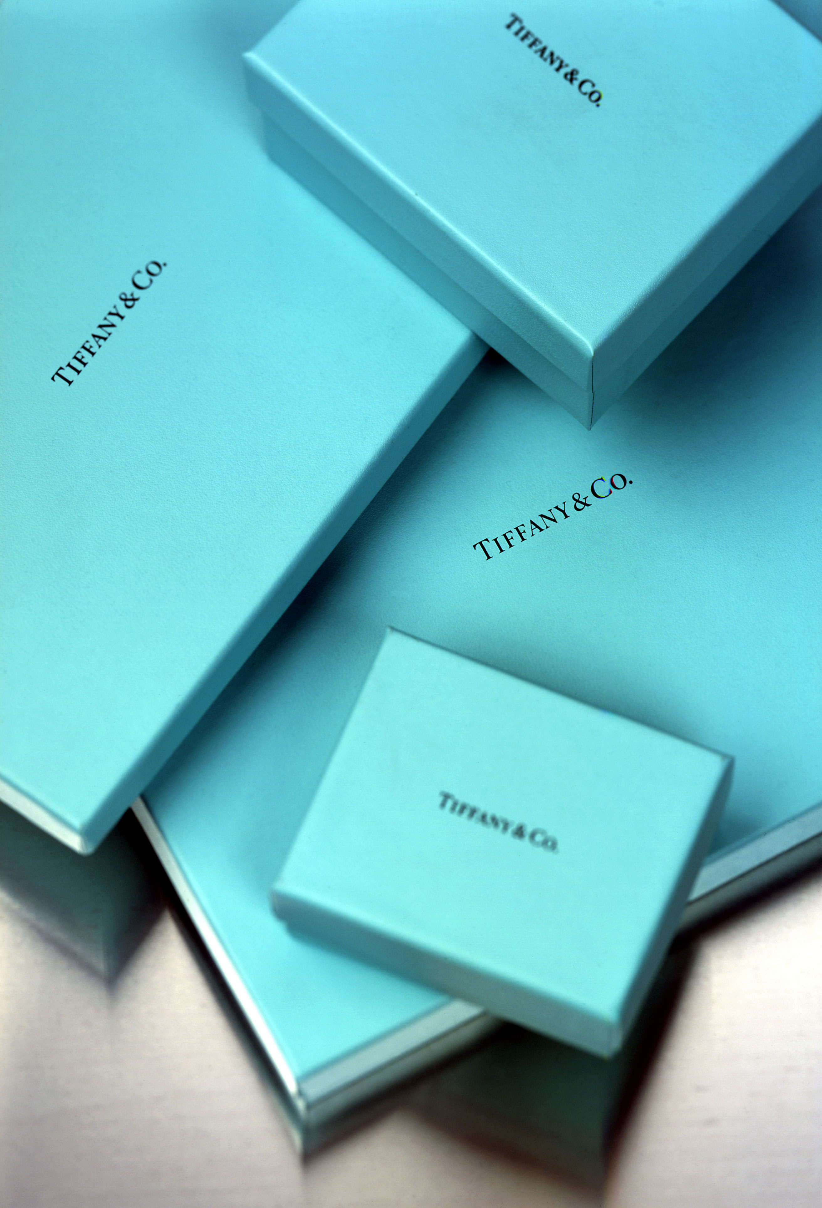 Tiffany &amp;amp; co logo and boxes