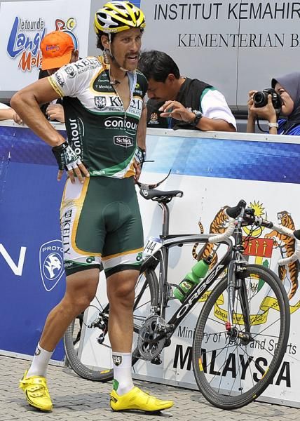 Alex Candelario (Kelly Benefit Strategies) looks disappointed with his result in the final stage.