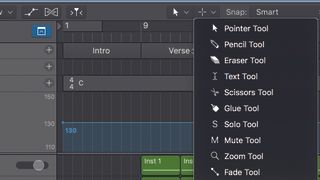Logic has traditional arrangement features with clear markers and tools… 