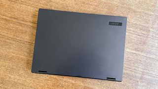 Acer TravelMate Spin P6 on table in dining room