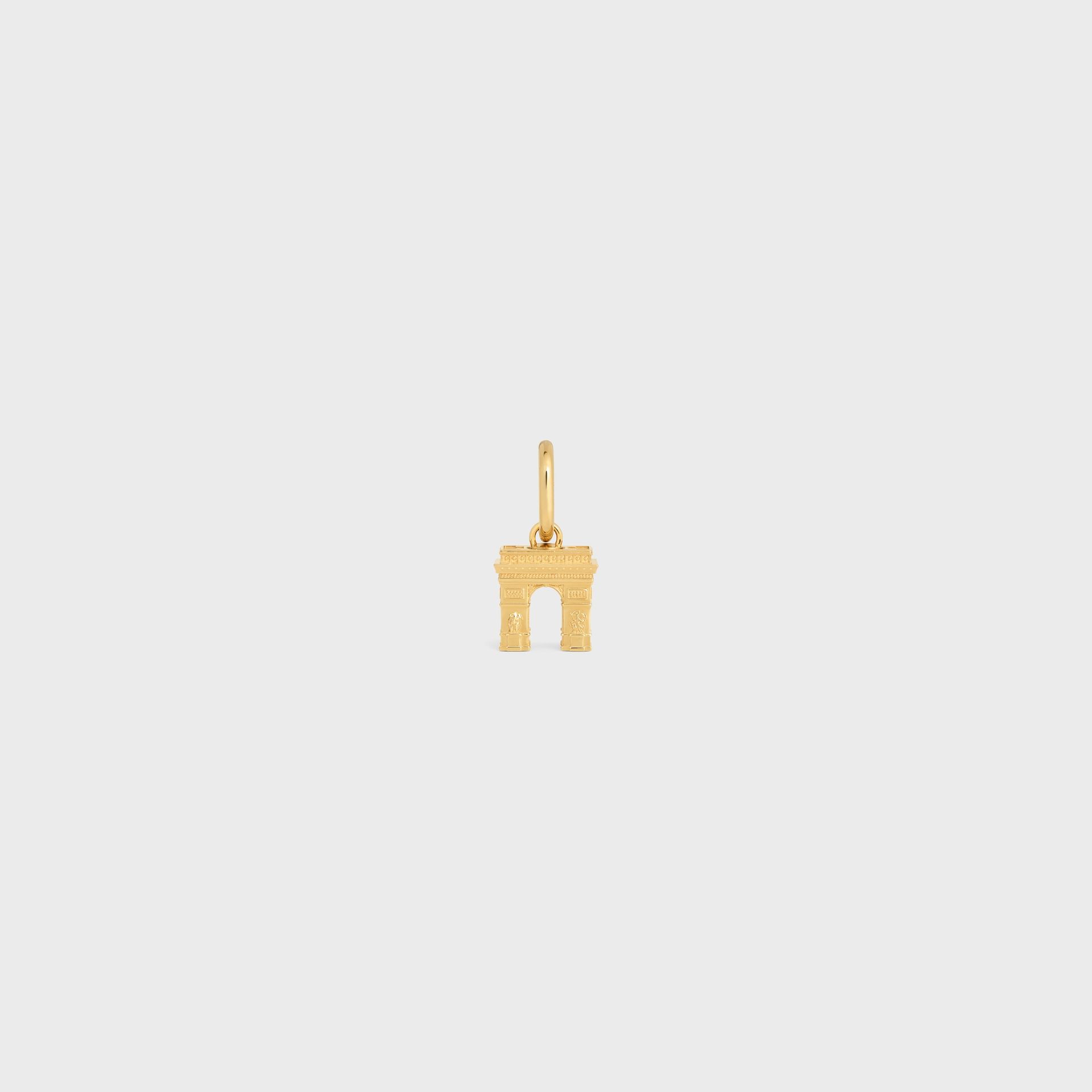 Celine Charms Arc De Triomphe in Brass With Gold Finish
