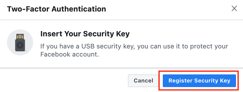 How to set up two-factor authentication on Facebook using a browser