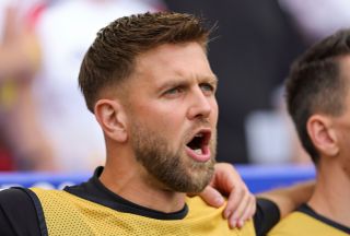 Niclas Fullkrug of Germany sings the national anthem at Euro 2024