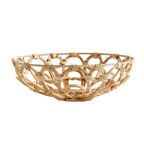Pottery Barn, Monique Lhuillier Antibes Handwoven Wicker Serve Bowl
