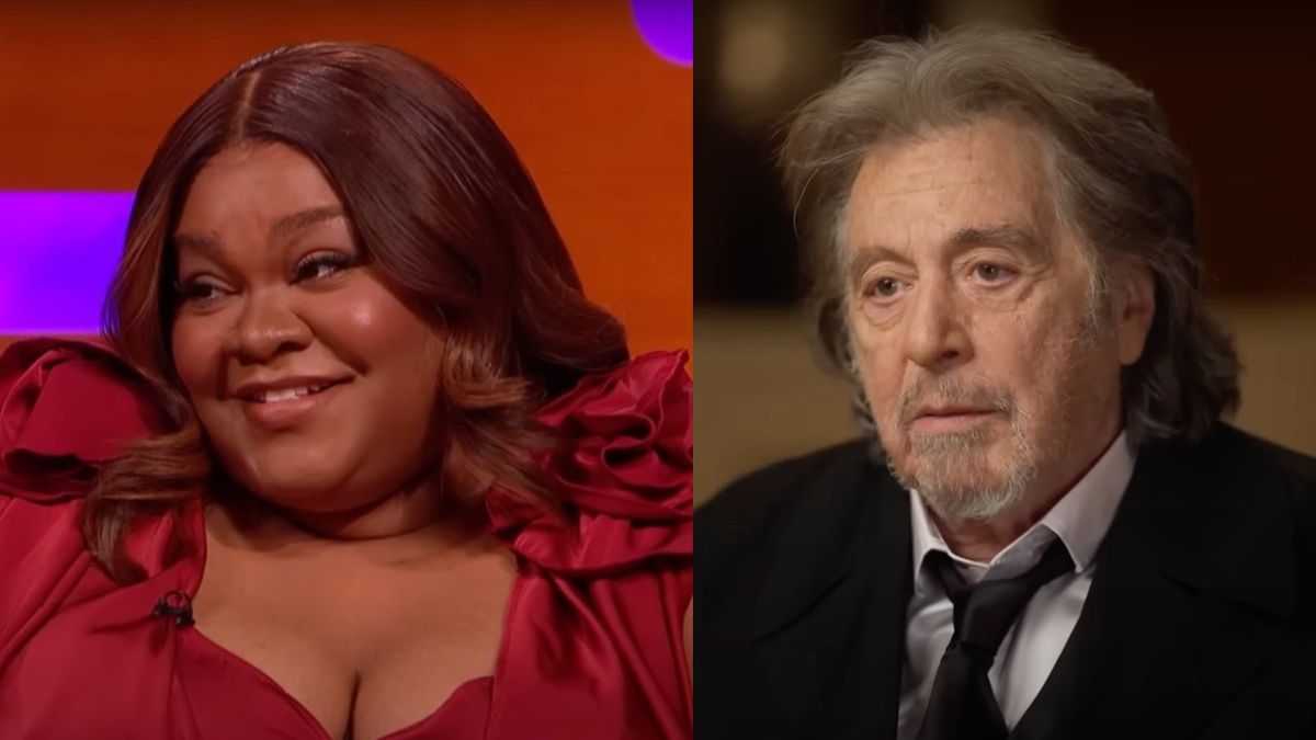 Side by side of Da&#039;Vine Joy Randolph and Al Pacino.