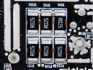 Shunt resistors used in the Corsair AX1200i
