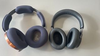 Dyson OnTrac next to Bose QuietComfort Ultra Headphones with cushions showing