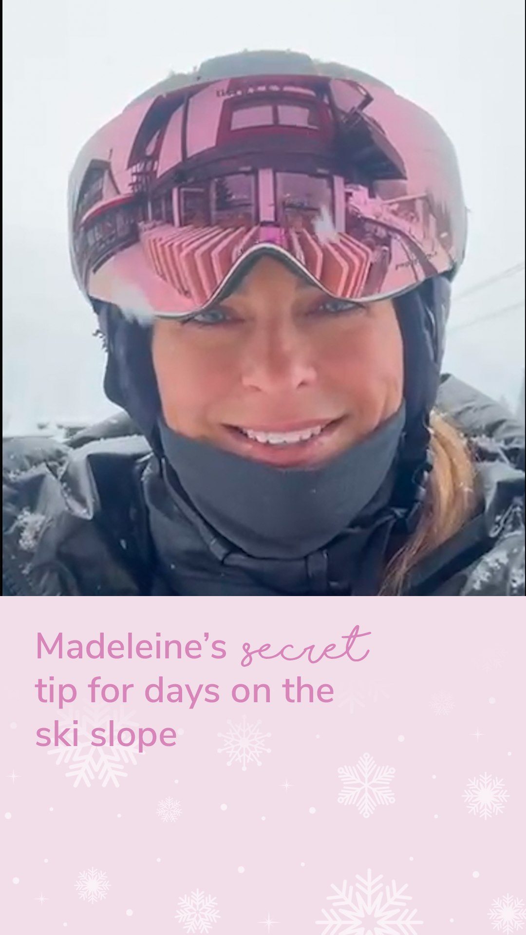 Princess Madeleine shares her secret tip for days on the ski slope on Instagram.