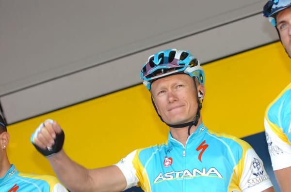 Vinokourov Maxim Iglinskiy won LiègeBastogneLiège
