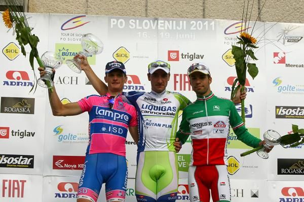 Graga Bole, Elia Viviani and Giovanni Visconti were the top three on stage 1