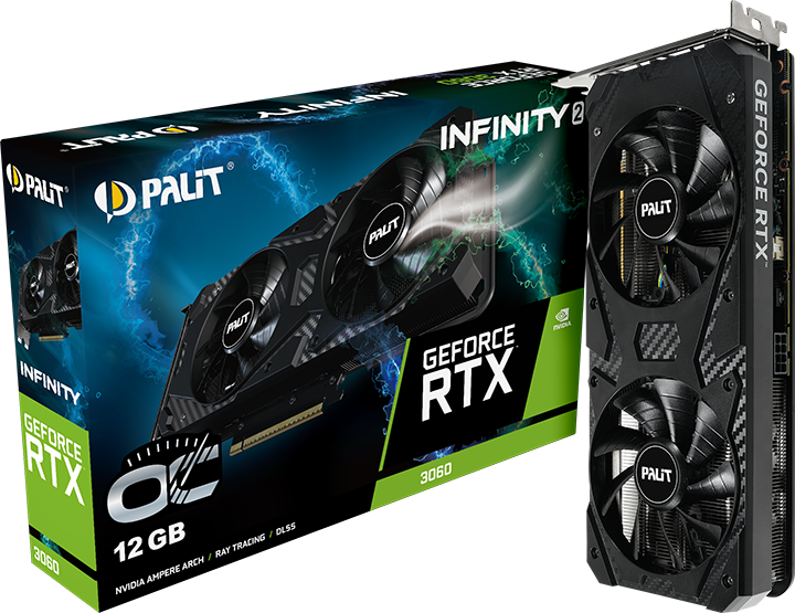 PALIT GeForce RTX3060 12GB GDDR6 動作◎ 箱あり Palit officially announces RTX 3060 return with 'new' Infinity 2