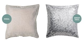 glitz shimmering cushion