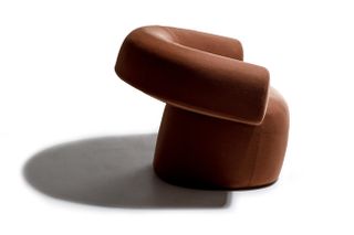 Brown arm chair