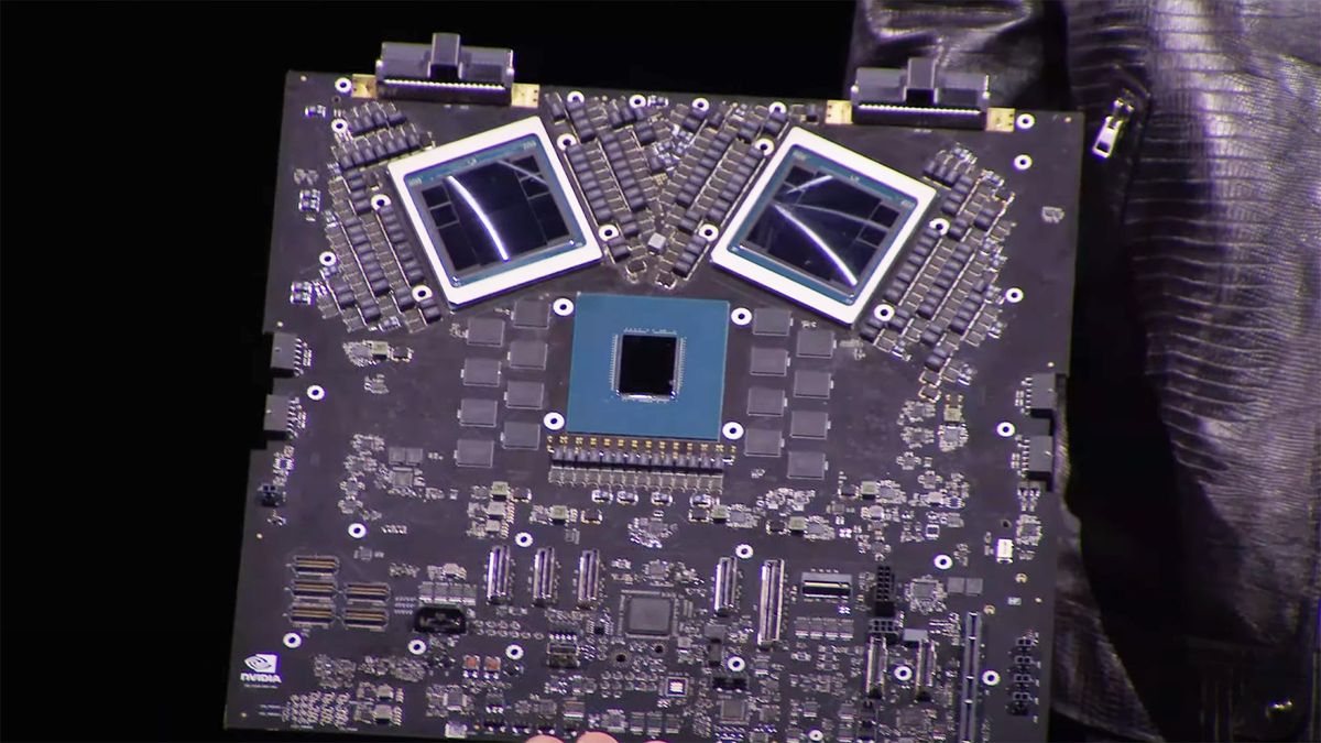 Images of Nvidia&#039;s Blackwell GPU from GTC.