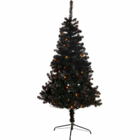 Black Pre-Lit Christmas Tree: £75