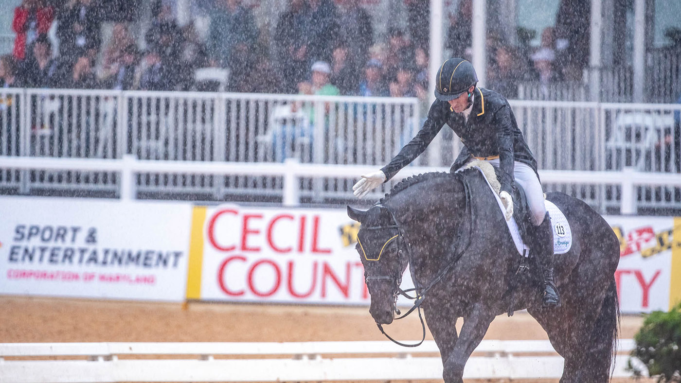 Maryland 5 Star dressage: Woods Baughman and C&amp;rsquo;est La Vie 135
