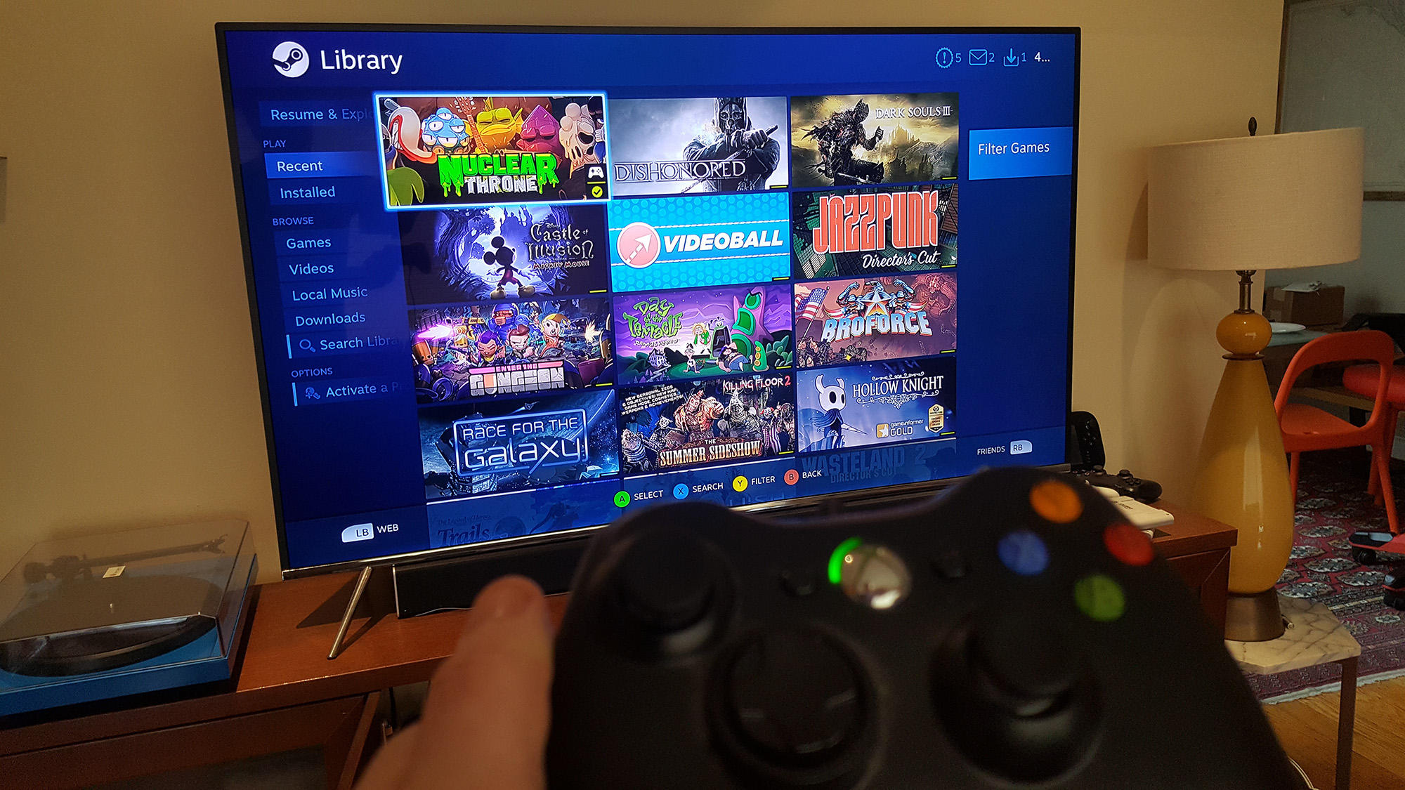 Samsung TVs have a new Steam Link streaming app that works shockingly well | PC Gamer