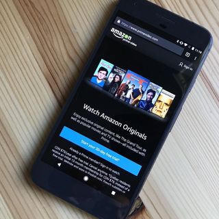 Amazon Prime Video on a mobile device