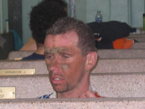 Jimmy Casper (Cofidis) needs a shower