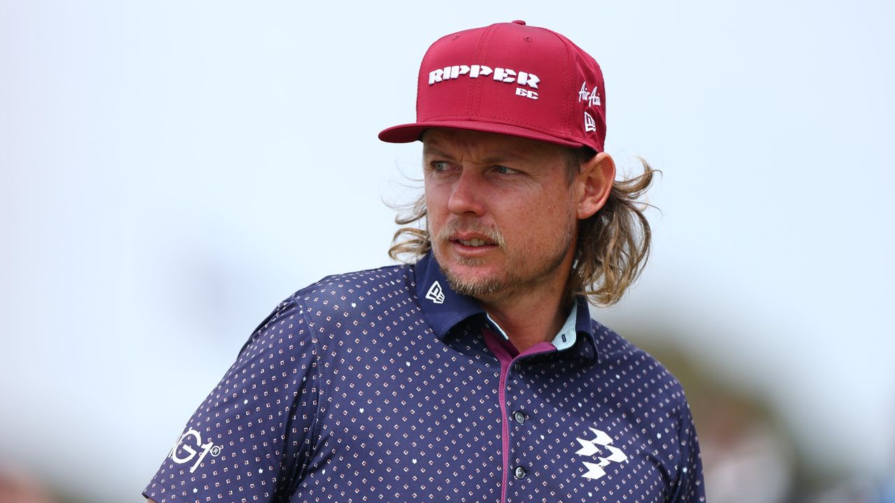 Cameron Smith looks on while playing at the 2025 Australian Open at Royal Melbourne