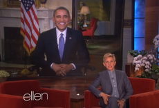 Watch Obama zing Ellen's Oscars selfie as a 'cheap stunt'