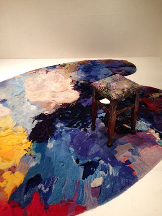Paint palette rug