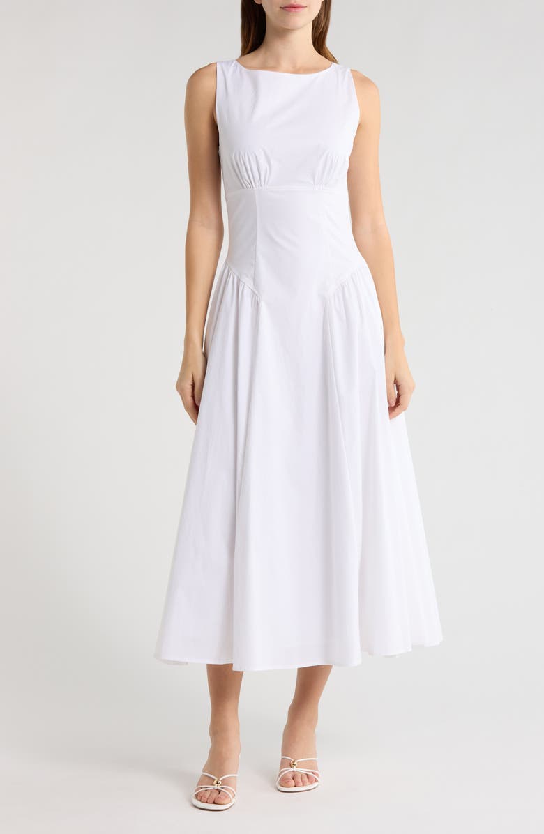 Gwen Shaped Waist Stretch Cotton Dress