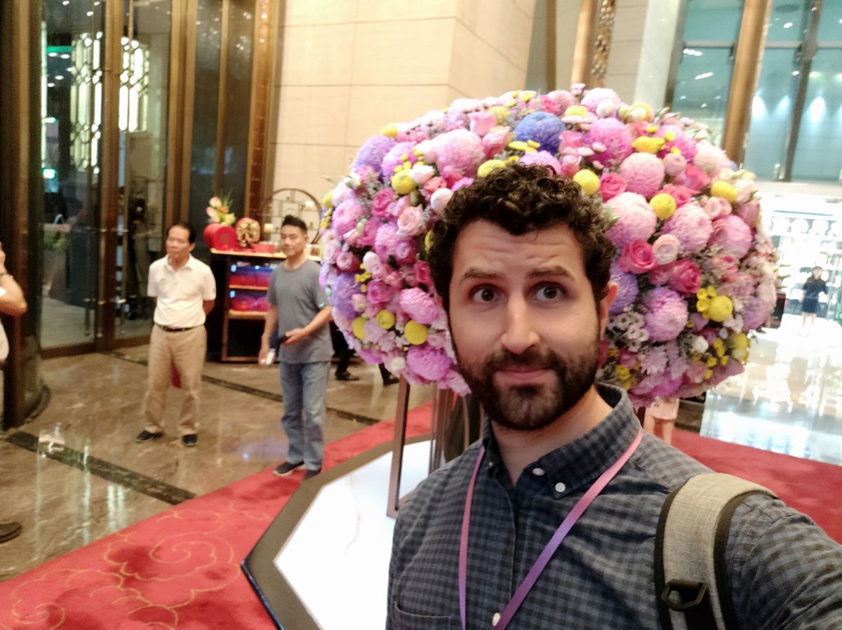 The selfie camera is a bit soft indoors despite its high pixel count.