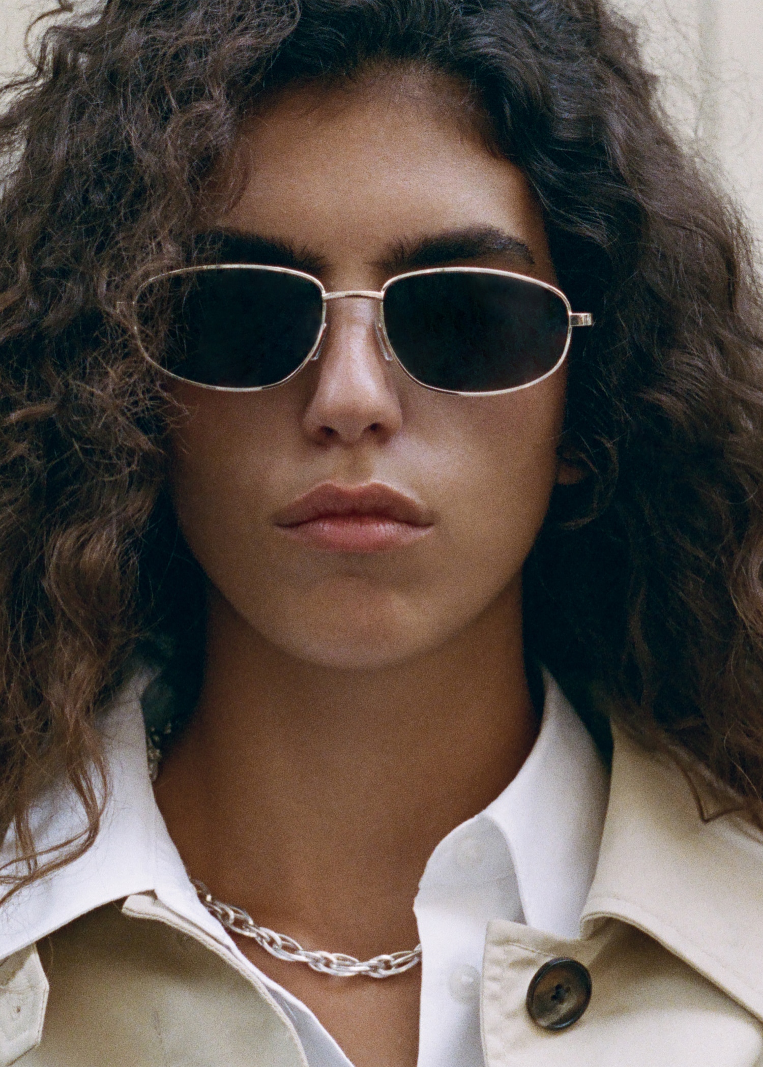 Metallic Frame Sunglasses - Women | Mango United Kingdom