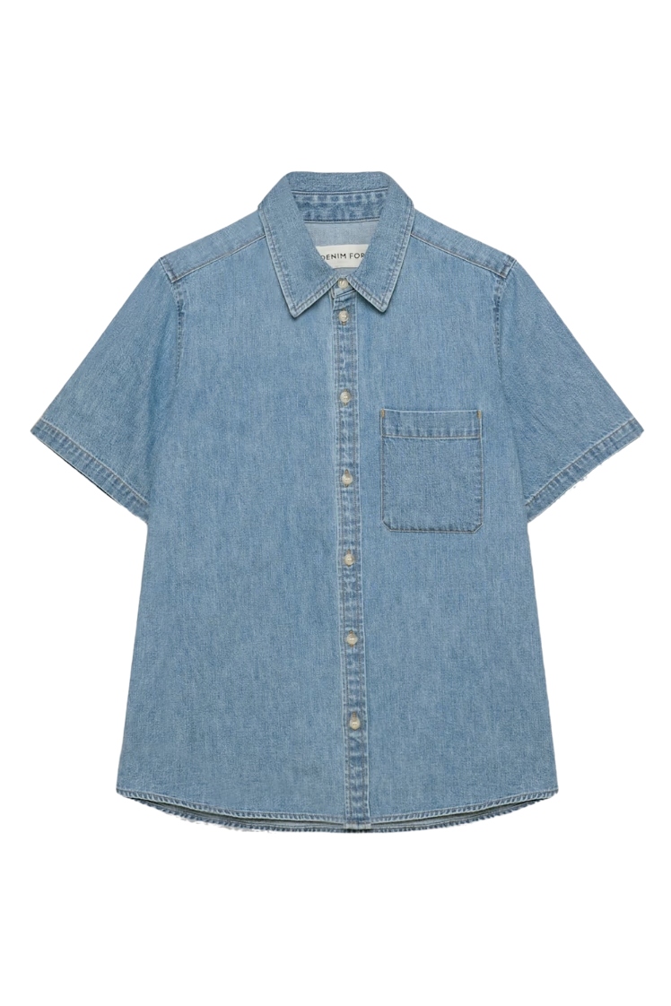 Aritzia, The '90s Vintage Shortsleeve Denim Shirt