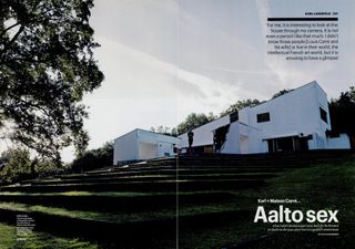Aalvo house photographed by Karl Lagerfeld