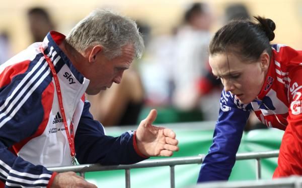 Wise words from British coach Shane Sutton to defending sprint world champion Victoria Pendleton.