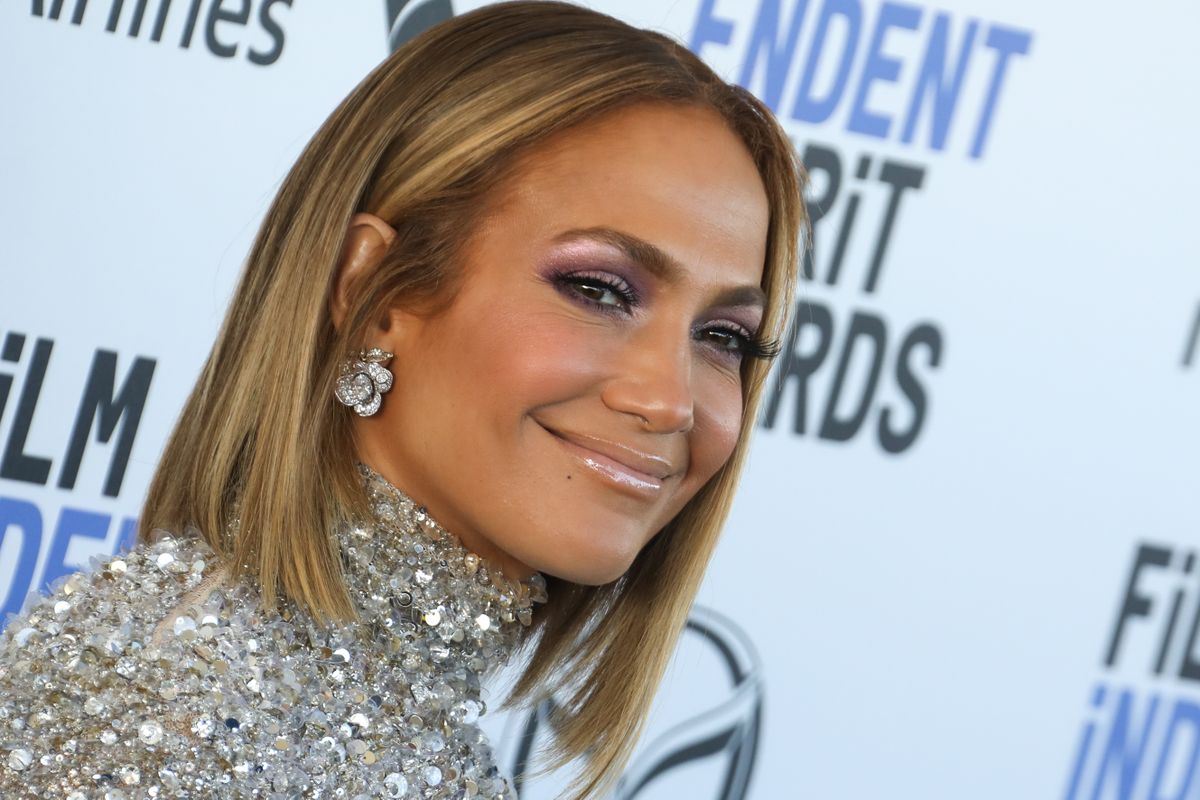 Jennifer Lopez smiling. 