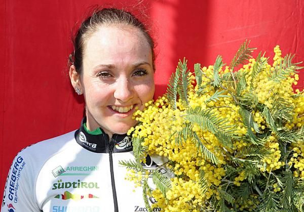 Eva Lechner on the podium.