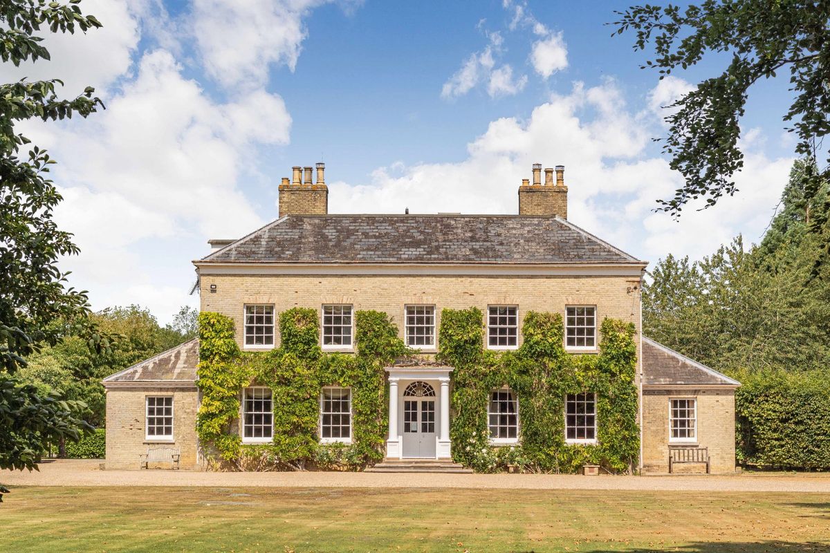 An exquisite, ivy-clad Georgian manor house that's full of light ...