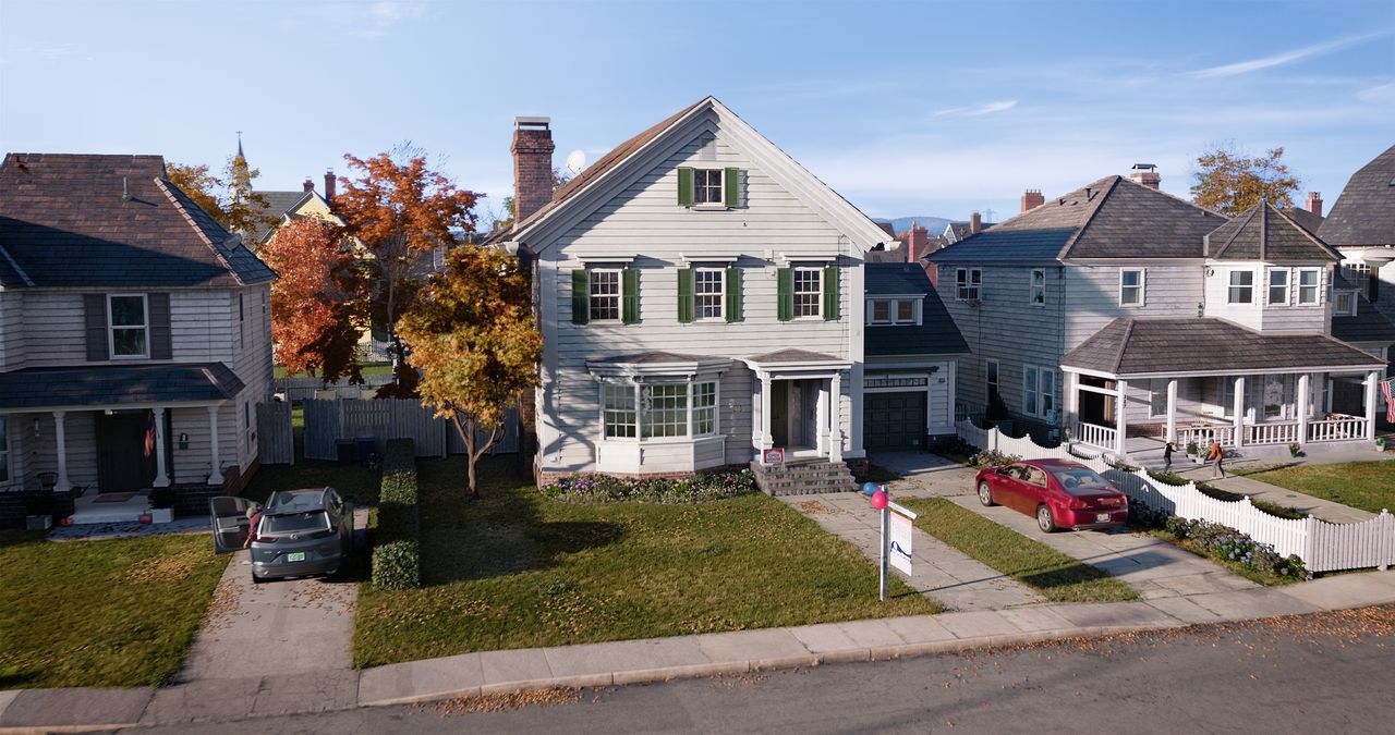Making the VFX of Here; a scene from a suburban street