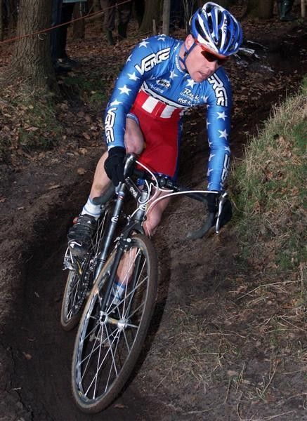 Page in the US National champion's jersey