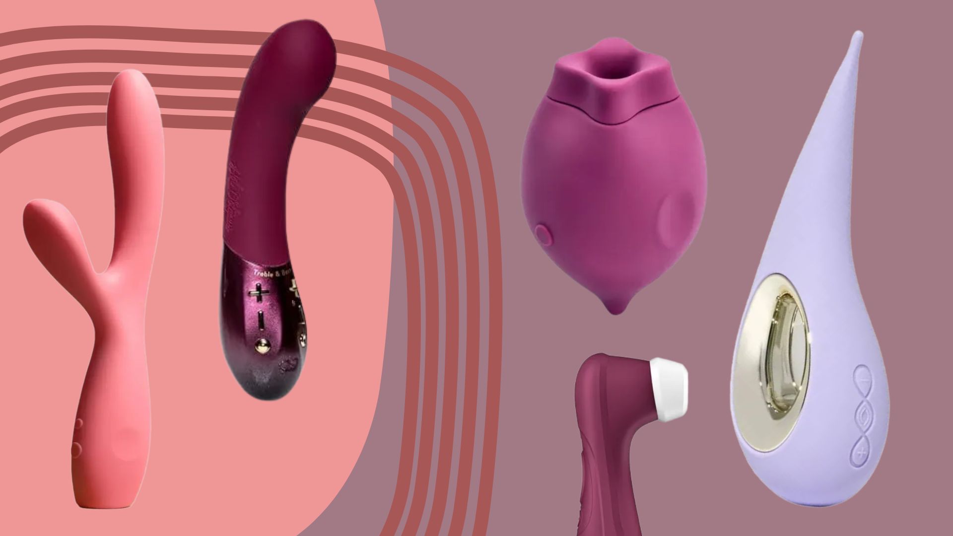 A selection of the best vibrators, tried and tested in 2025, including rabbit, G-spot, and clitoral toys