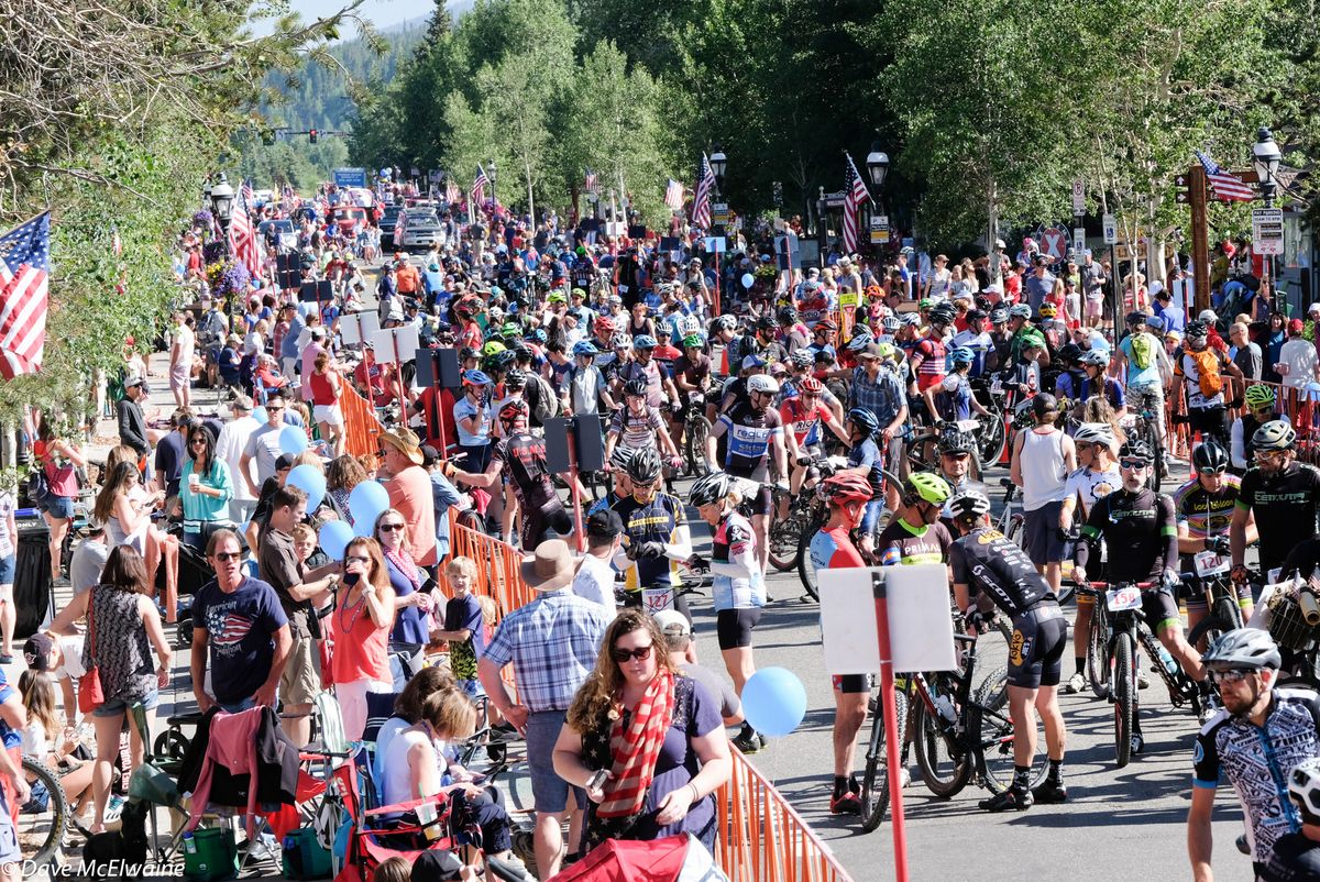 The town of Breckenridge was full of spectators to watch the race and the Fourth of July parade