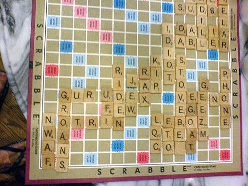 The game of 'yobbo scrabble'